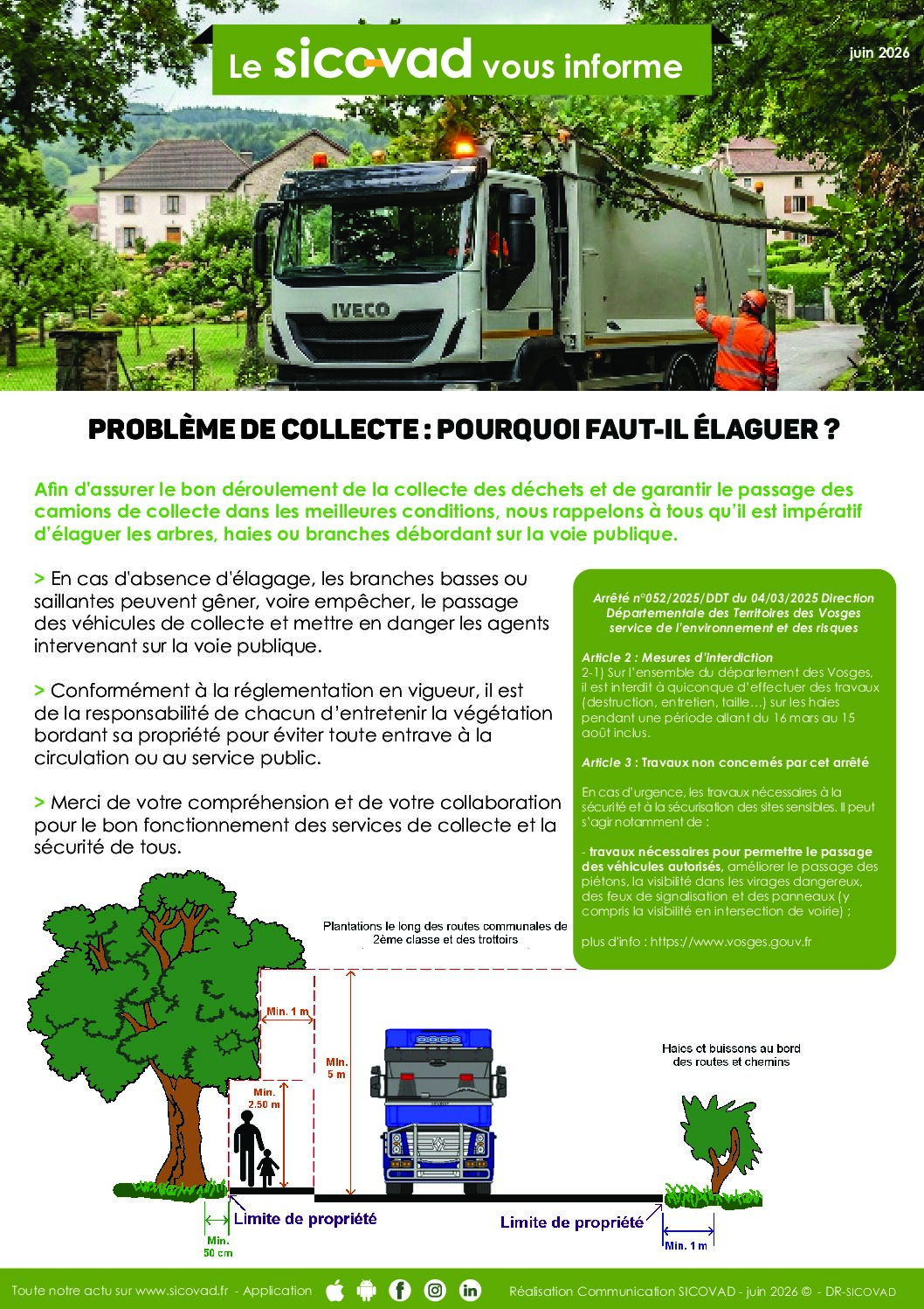 Le SICOVAD vous informe
