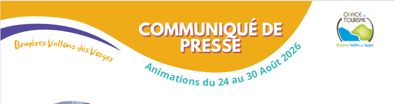 ANIMATIONS DU 24 AU 30 AOÛT 2026