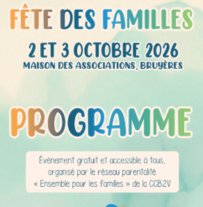 Fête des familles des 2 et 3 octobre